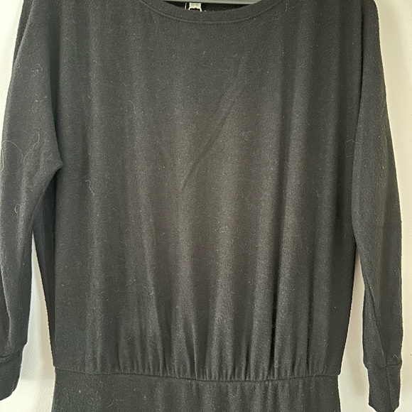 NWT Soft Joie Fitted Soft Black Sweater Dress Size XXS - Picture 2 of 5